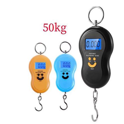 50 Kgs Portable Weighing Scale With Clear Digital Screen-Yellow Black Blue