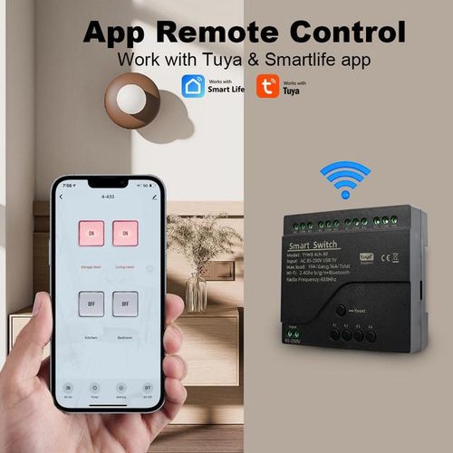4 Channel Tuya Smart Wifi Switch Relay Module Usb 5v Ac 85v-250v 220v 110v With Rf433mhz App Remote Control For Home Automation