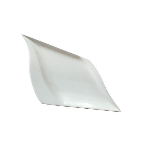 6 pcs Square Curved Side Plates - White