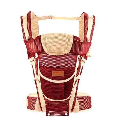 Fashion Comfortable Baby Carrier With A Hood - RED