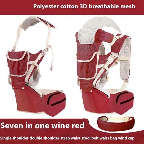 Fashion Comfortable Baby Carrier With A Hood - RED