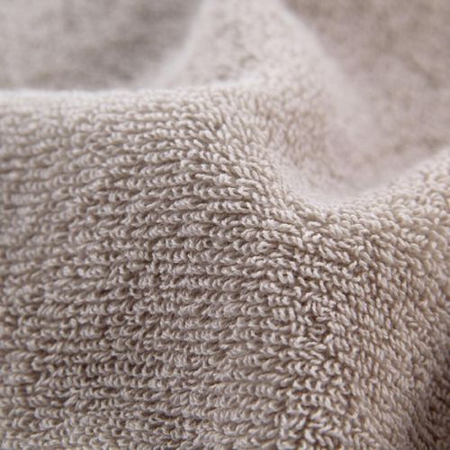 Lots 2 Premium Thicken Cotton Towels Fce Hand Bath +Beige