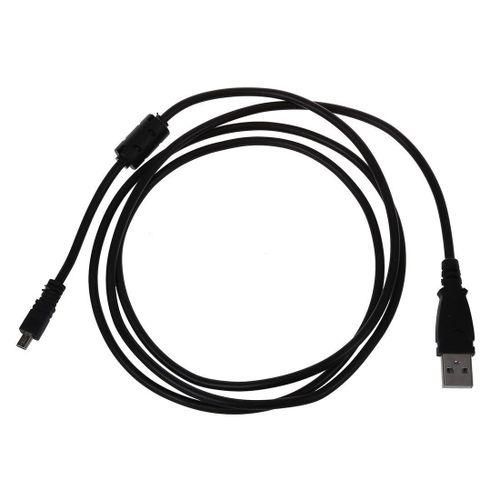 Black USB 2.0 A to 8Pin Mini B Cable w Ferrite  1.5M  59 Inches for Nikon CoolPix P90