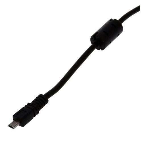 Black USB 2.0 A to 8Pin Mini B Cable w Ferrite  1.5M  59 Inches for Nikon CoolPix P90