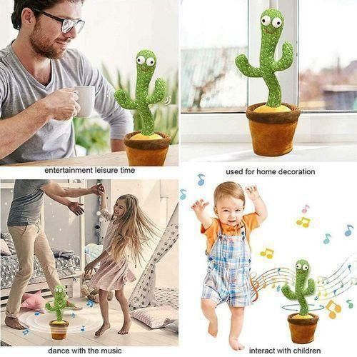 Cactus Talking, Speak And Dancing Toy Talk Record Repeat Toy