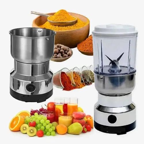 2 In 1 Electric Coffee Spices Grinder And Small Juicer -Silver