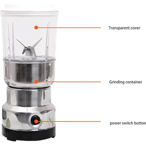 2 In 1 Electric Coffee Spices Grinder And Small Juicer -Silver
