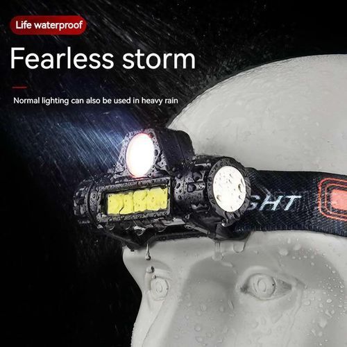 LED Headlamps Outdoor Flashlight Far Near Double Light-3