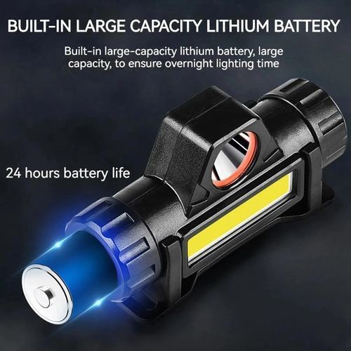 LED Headlamps Outdoor Flashlight Far Near Double Light-3