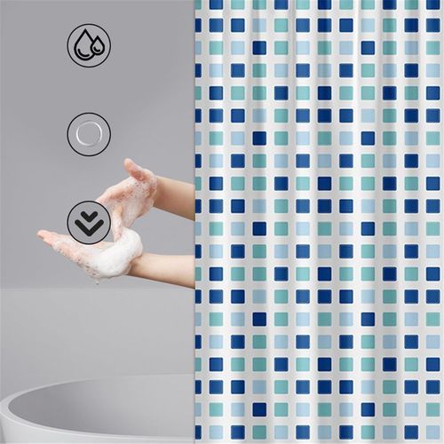 Bathroom Partition Curtain Thick Waterproof Eva - 180*200CM - multicolor