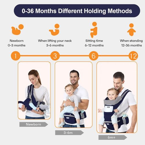 Baby Carrier Newborn To Toddler Baby Wrap Carrier With Hip Seat Baby Kangaroo Carrier Toddler Infant Baby Holder Carrier