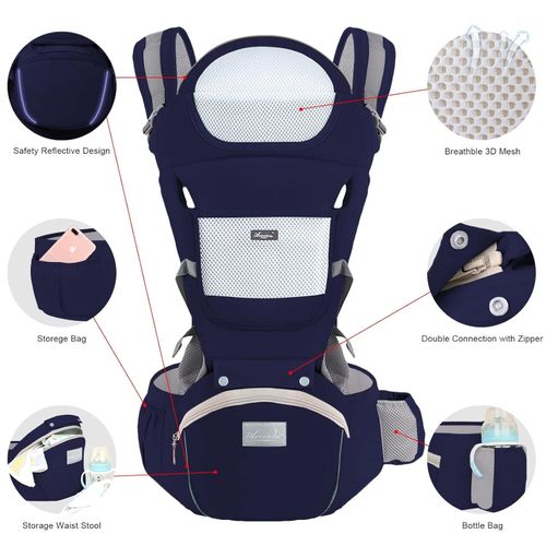 Baby Carrier Newborn To Toddler Baby Wrap Carrier With Hip Seat Baby Kangaroo Carrier Toddler Infant Baby Holder Carrier