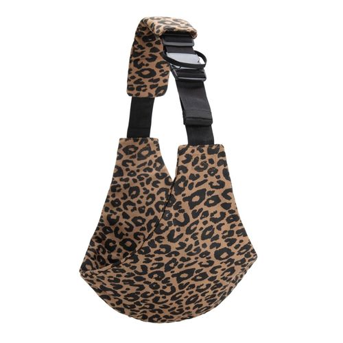 Fashion Comfortable Cotton Leopard Print Baby Carrier - Soft Cotton Tie Closure Front Carry Toddler Sling For 0-3 Years