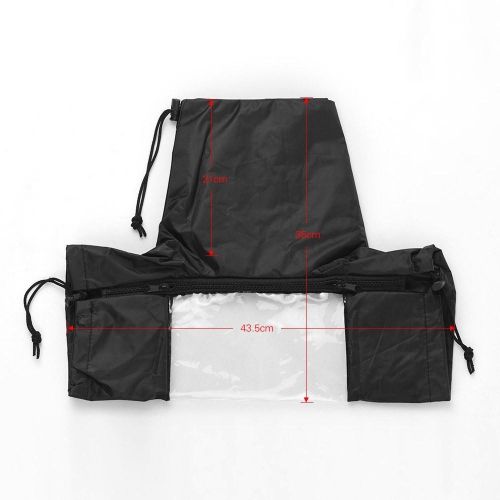 Standard Camera Waterproof Rain Cover Sleeve Protector Raincoat for Canon Nikon Sony DSLR Cameras Black - black My