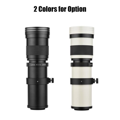 Camera MF Super Telephoto Zoom Lens F/8.3-16 420-800mm T Mount with Adapter Ring Universal 1/4 Thread Replacement for Canon EF-Mount Cameras EOS 80D 77D 70D 60D 60Da 50D 7D 6D 5D T7i T7s T6s T6i T6 T5i T5 T4i T3i T3 T2i SL2 SL1 NO5112