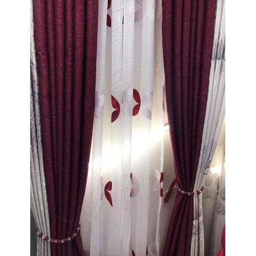 2 By 2.5 Meters Curtain - Maroon