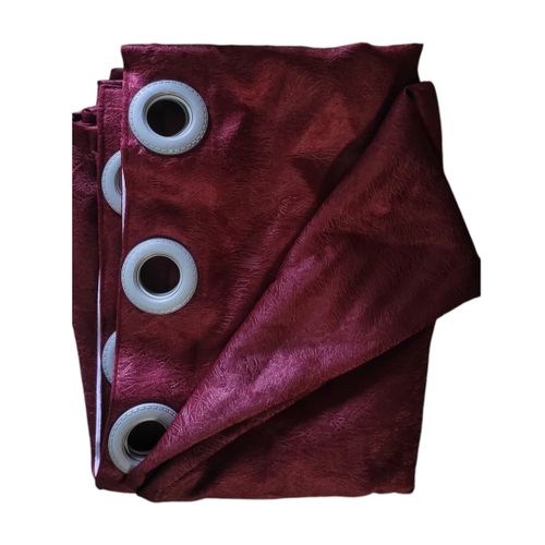 2 By 2.5 Meters Curtain - Maroon