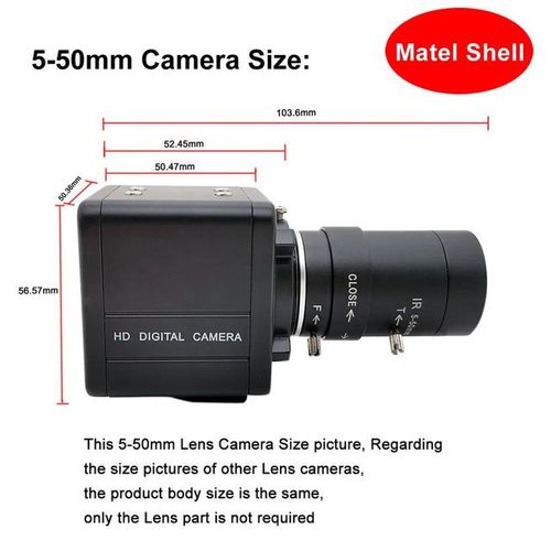 4k 8mp Imx415 Cmos Usb Webcam 2k Full Hd 30fps 4mp Industrial With 5-50mm Varifocal Lens Uvc Otg Video Camera For Live Stream