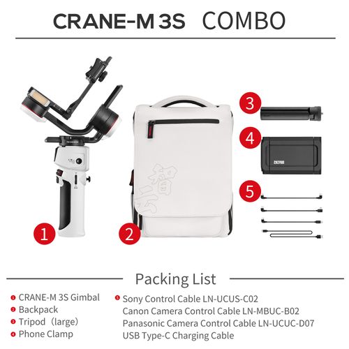 Zhiyun CRANE-M3S COMBO Camera Handheld 3-Axis Gimbal
