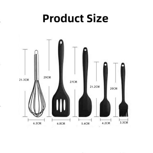 Mateamoda 5 PCS Kitchenware Utensils Cookware Baking Set Cooking Whisk