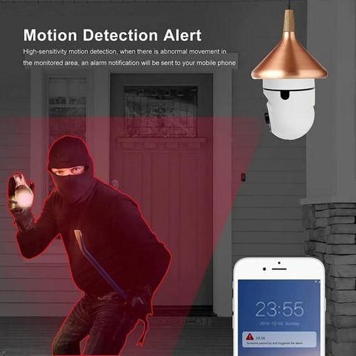 1080p Tuya Ptz Wifi Panoramic Camera Home Security Night Vision Two Way Audio Surveillance Cam Wireless E27 Bulb Lamp Cameras