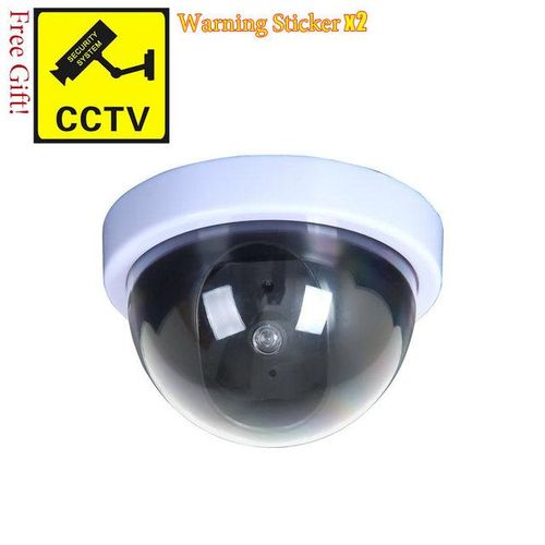 Simulation Black/white Dome Camera Red Flashing Led Home Surveillance Security System Cctv Security Camera