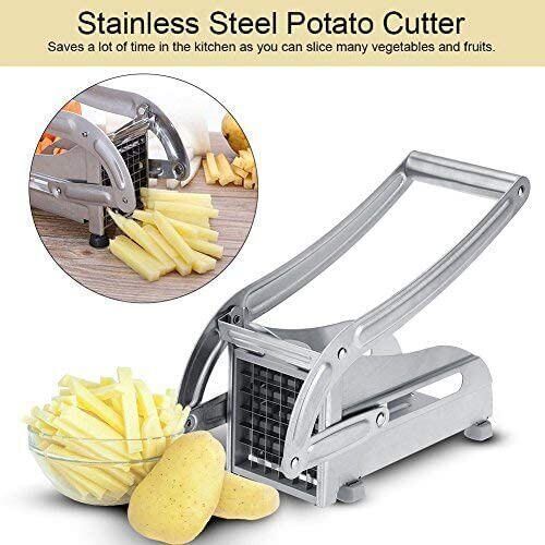 Potato Chips Strip Slicer Cutter Chopper - Silver