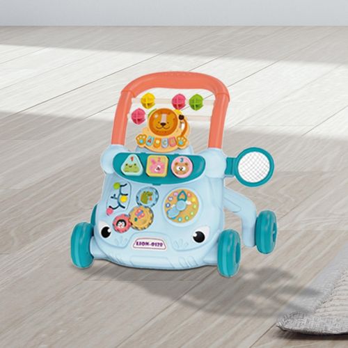 Baby Push Walking Interactive Baby Walking Toy Early Blue