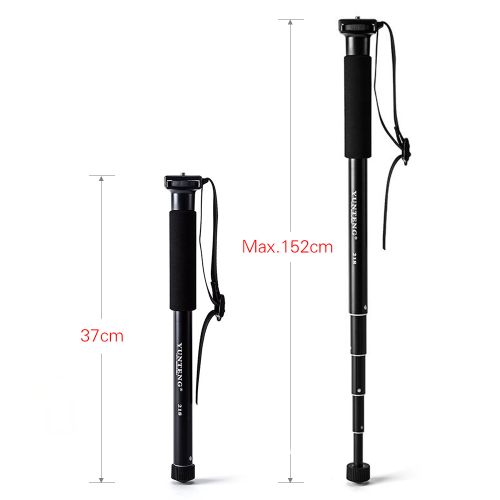 YUNTENG YT-218 Portable Photography Monopod Aluminum Alloy