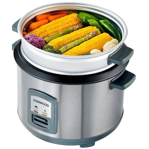 Kenwood Rice Cooker 1.8L With Steam Basket 700W RCM45 - Silver.
