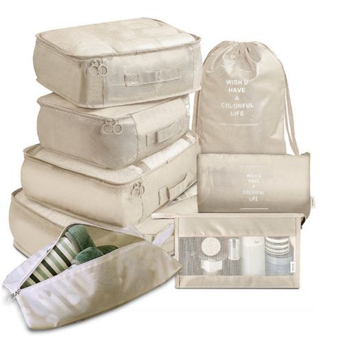 8pcs Set Travel Organizer Storage Bags Suitcase Packing Set