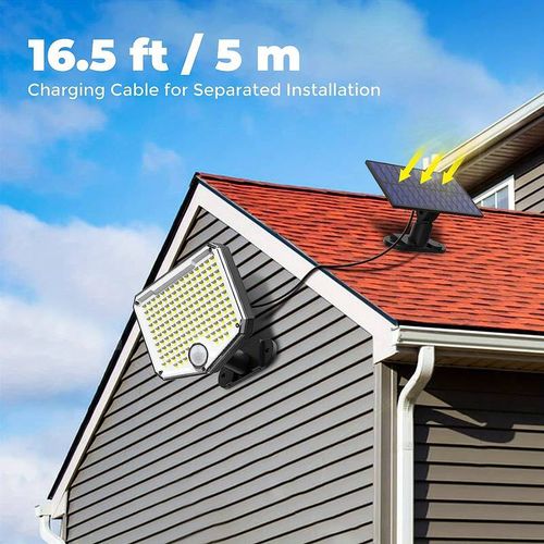 153 LED Solar Wall Light,Garden Wall Light, Waterproof IP65, With Remote Control