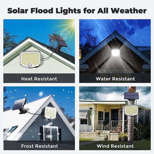 153 LED Solar Wall Light,Garden Wall Light, Waterproof IP65, With Remote Control