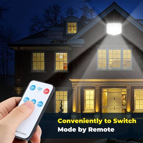 153 LED Solar Wall Light,Garden Wall Light, Waterproof IP65, With Remote Control