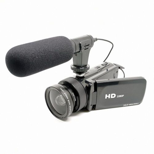 D100 1080P 16MP DV Camera Wide Angle Lens