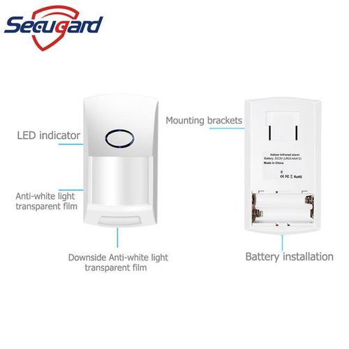 433mhz Motion Sensor Wireless Indoor 25kg Pet Immune Detectors For Home Security Alarm System