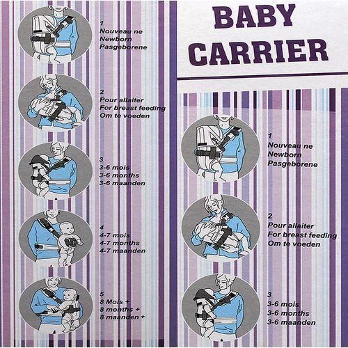 New Comfortable Baby Carrier With a Hood - Navy Blue