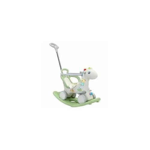 Customized Logo Foldable Plastic Backrest Adjustable Safety Rocking Baby Feeding High Chair For With Wheel - Multicolour