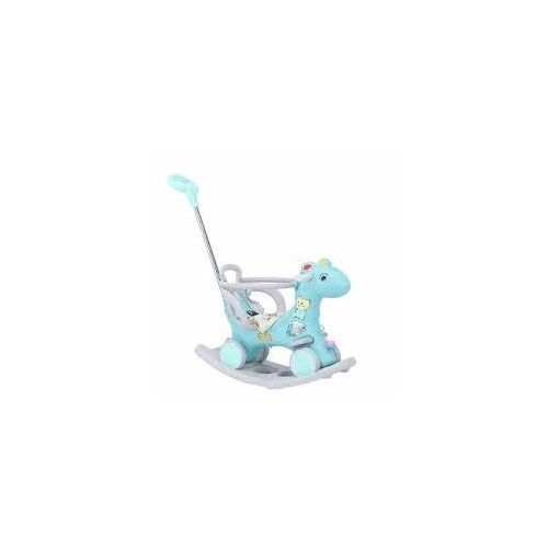 Customized Logo Foldable Plastic Backrest Adjustable Safety Rocking Baby Feeding High Chair For With Wheel - Multicolour