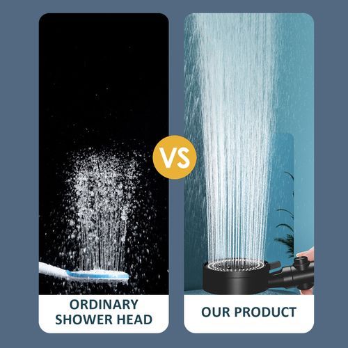 Water Saving Shower Head, 5 Mode, Adjustable High Pressure