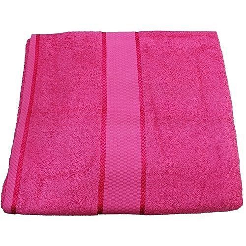Large Cotton Bath Towel - Pink