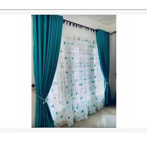 2*2.5 Meter Curtain- Turkish Blue