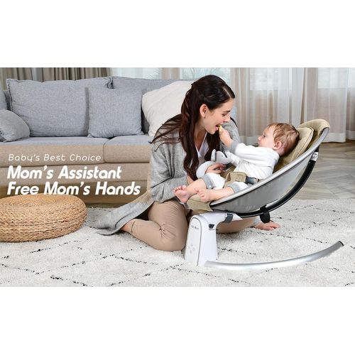 2 in 1 Multi Functional Baby Swing Grey Black