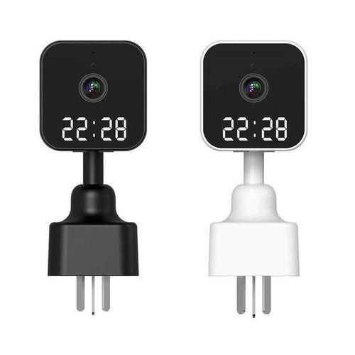 WallMount Digital Clock Camera 1080P Night Light Wireless Monitor Home Secret Invisible Small Cam Security Protect