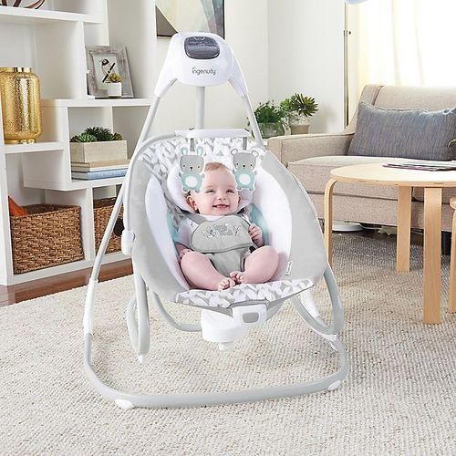 Ingenuity Baby Electric Swing-Rocker Grey