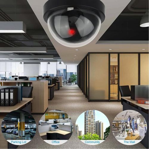 Camera 2pcs Wireless Simulated Video Surveillance Indoor/outdoor With Flashing Red Led Cctv Home Security Surveilla