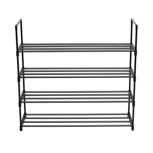 LASA 4 Tier Metal Tower 20 Pair Shoe Rack Storage Organizer Unit