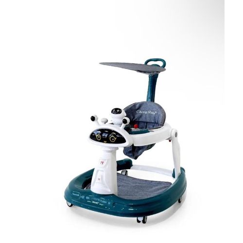 Cherry Adjustable Baby Walker-Green