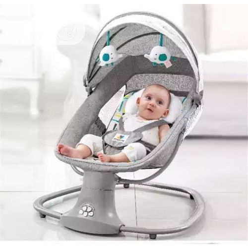 3 In 1 Multifunctional Electric Baby Swing Bassinet-Gray