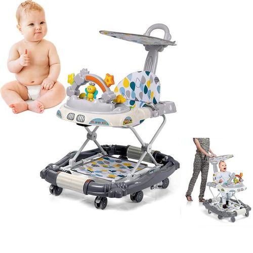 Baby 4 in 1 Baby Walker - Grey